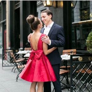 Kate Spade Fancy Meeting You Red Bow Dress